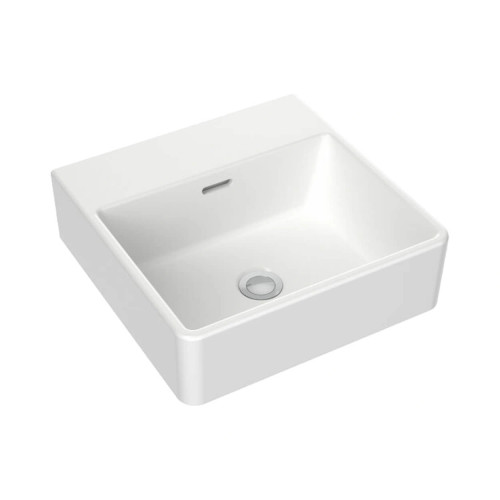 Caroma Square 400mm Wall Basin No Tap Hole