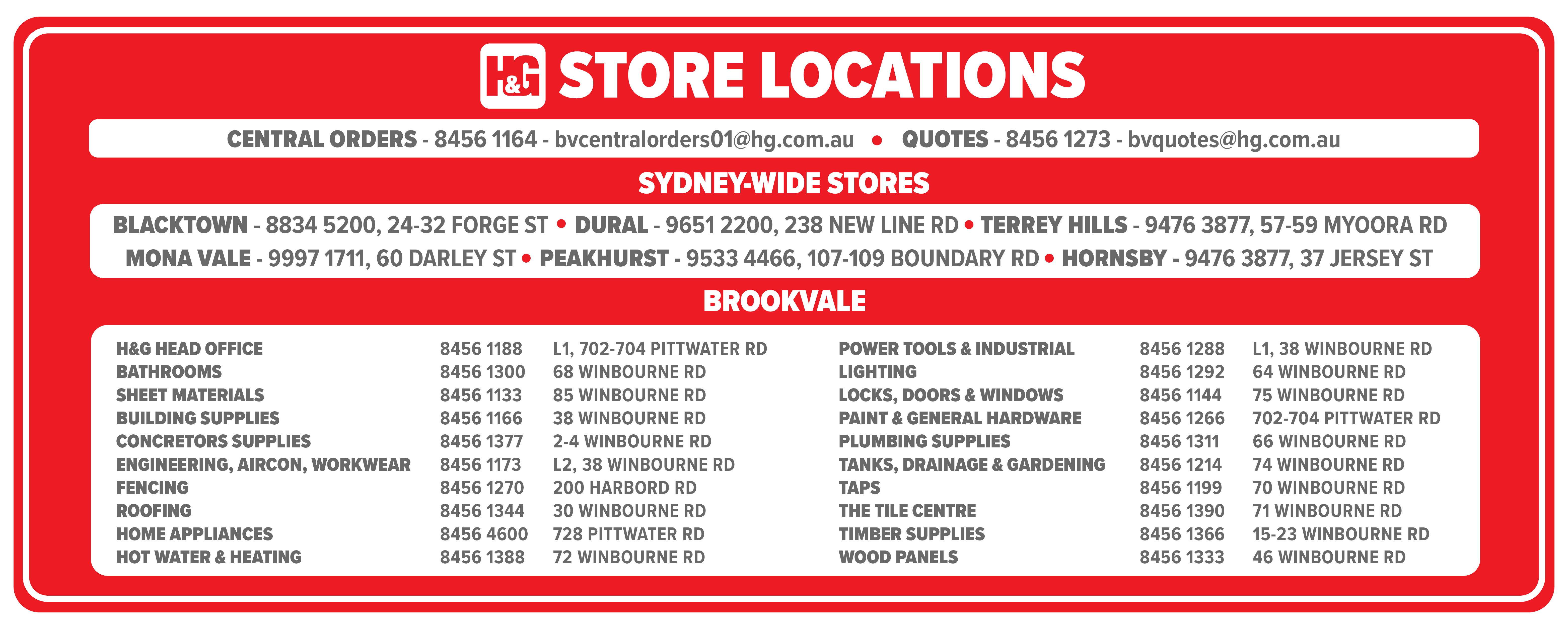 Hardware & General Supplies Limited Online Store