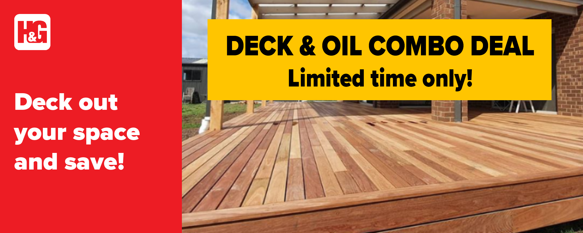 Deck out your space and save
