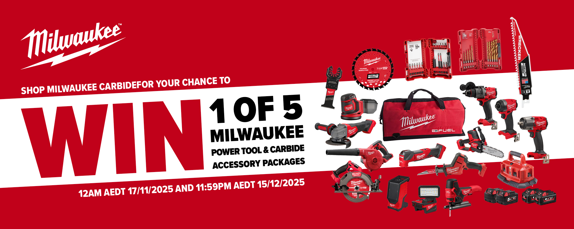 Milwaukee Carbide Teeth Competition Nov 2025