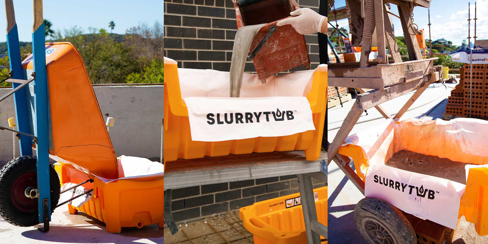 slurrytub used on a worksite