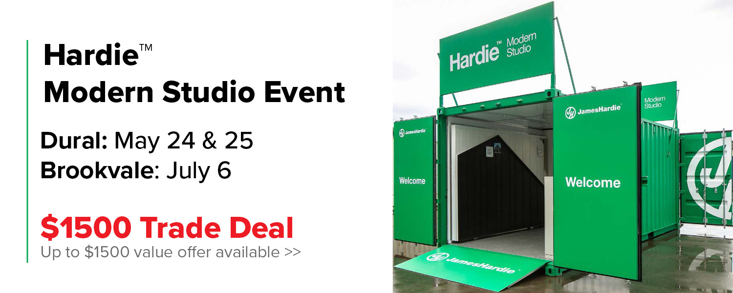 Hardie™ Modern Studio Opening Dural Hardware & General