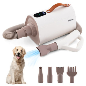 Dog Cat Hair Blower with Negative Ion Function and Adjustable Temperature - Color: White D681-PW10083US Dog Cat Hair Blower with Negative Ion Function and Adjustable Temperature - Color: White D681-PW10083US