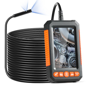  Endoscope Camera with Light, Dual Lens Borescope with 49.2FT Semi-Rigid Cable, 4.3" Screen 1080P I E415-FXKQXNKJDPM40XCXEV9