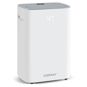 Dehumidifier with Auto Drain or Manual Drainage for Home Basement-White B593-ES10328US