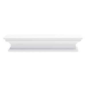 23" Classic White Floating Wall Shelf N270-397787