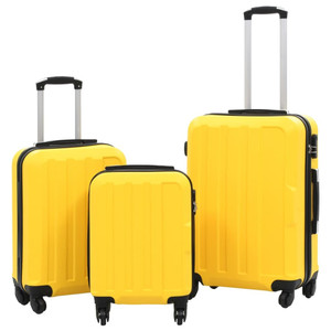Hardcase Trolley Set 3 pcs Yellow ABS A949-91876