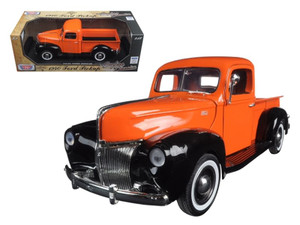 1940 Ford Pickup Truck Orange "Timeless Classics" 1/18 Diecast Model Car by Motormax F977-73170OR-TC