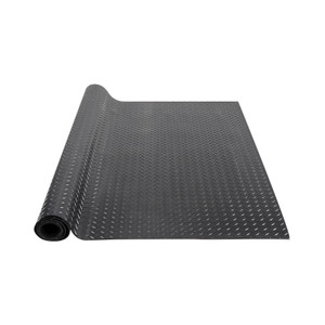 Diamond-Plate Rubber Flooring Roll, 3 mm x 4 ft x 8 ft Garage Floor Mat, SBR Rubber Garage Flooring E415-XJCKDDXJ48FTC1SYMV0