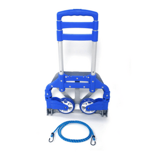 Portable Folding Collapsible Aluminum Cart Dolly Push Truck Trolley Blue T575-S0671286776
