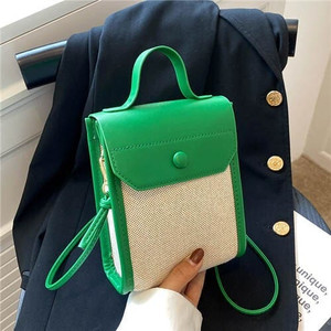 Business Style Fashion Vertical Design Women Handbag - Green A392-fhbg0340