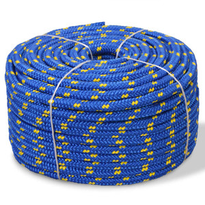 Marine Rope Polypropylene 0.47" 1968.5" Blue A949-91297