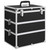  Make-up Case 14.6"x9.4"x15.7" Black Aluminum A949-91840