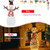 Indoor/Outdoor Christmas Lighted Snowman Decorations with Pre-Lit 80 Lights B593-EU10017US