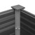  Raised Bed Gray Wood-plastic composite, Aluminum 39.4x19.7x35.8 in A949-43604
