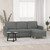  3-seater Sofa With Footstool Dark Grey A949-3201193