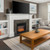 28.5 Inch Electric Fireplace Recessed with 3 Flame Colors - Color: Black - Size: 28.5 inches D681-FP10049US