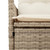 Reclining Garden Sofa Beige PE rattan Two-Seater A949-365713