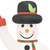 Inflatable Snowman White A949-345277