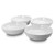 Gibson Home Extra Wide 8.5 in. Stoneware Dinner and Serving Bowls in White, Set of 4 D970-122921.02