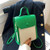 Business Style Fashion Vertical Design Women Handbag - Green A392-fhbg0340