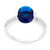 Blue Oval Cubic Zirconia Engagement Ring R599-R08350R-C30