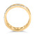 10K Yellow Gold 1/5 Cttw Diamond Two Row Cuban Link Ring (I-J Color, I2-I3 Clarity) - Size 9 N162-021066R900