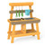 Outdoor Mud Kitchen for Kids Wooden Play Kitchen Toy for Boys Girls Aged 3-8-Yellow B593-TP10395