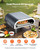 Propane Outdoor Pizza Oven, 12 Inch Gas Pizza Maker, Portable Pizza-Cooker with Thickened Pizza-Sto E415-BXPSLWPTWXZG473H9001V0