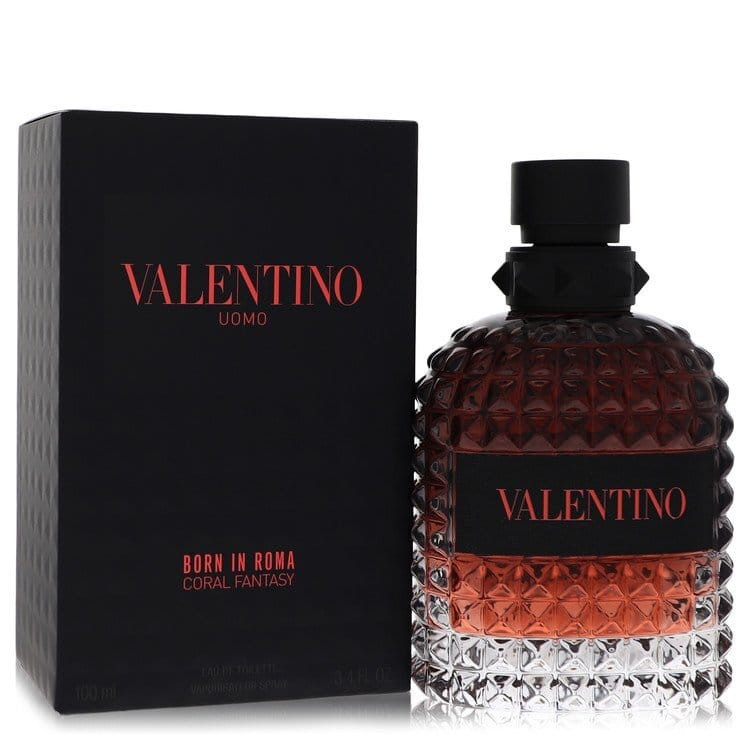 Valentino Uomo Born in Roma Coral Fantasy by Valentino Eau De Toilette Spray 3.4 oz (Men) V728-566004
