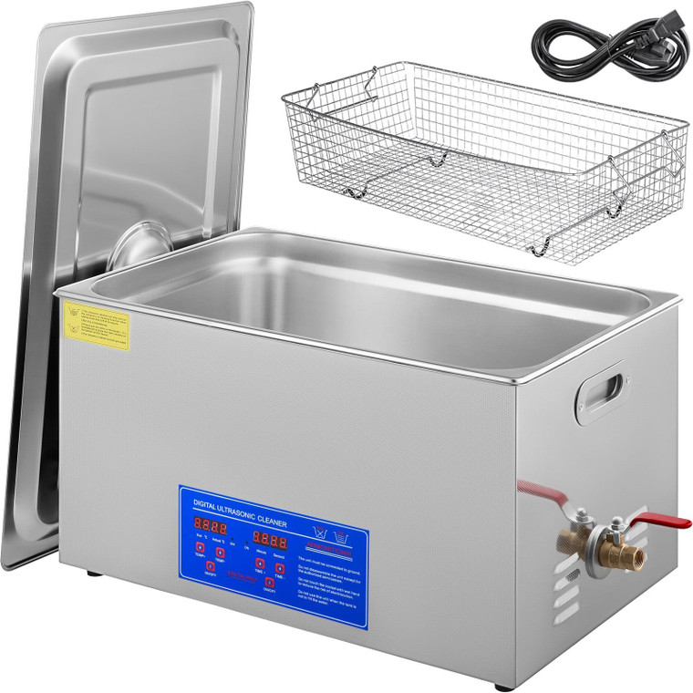  Professional Ultrasonic Cleaner, 30 L Ultrasonic Jewelry Cleaner with Digital Timer & Heater, Stai E415-JPS-100ACSBQXJX01V1