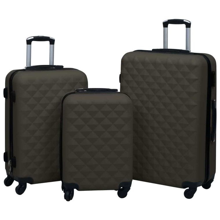 Hardcase Trolley Set 3 pcs Anthracite ABS A949-92417