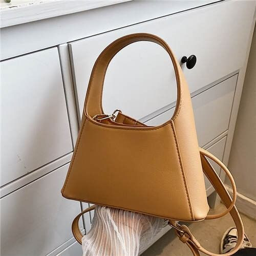 Alphabet A Shape Design Minimalist Fashion Women Wholesale Handbag - Brown A392-fhbg0368