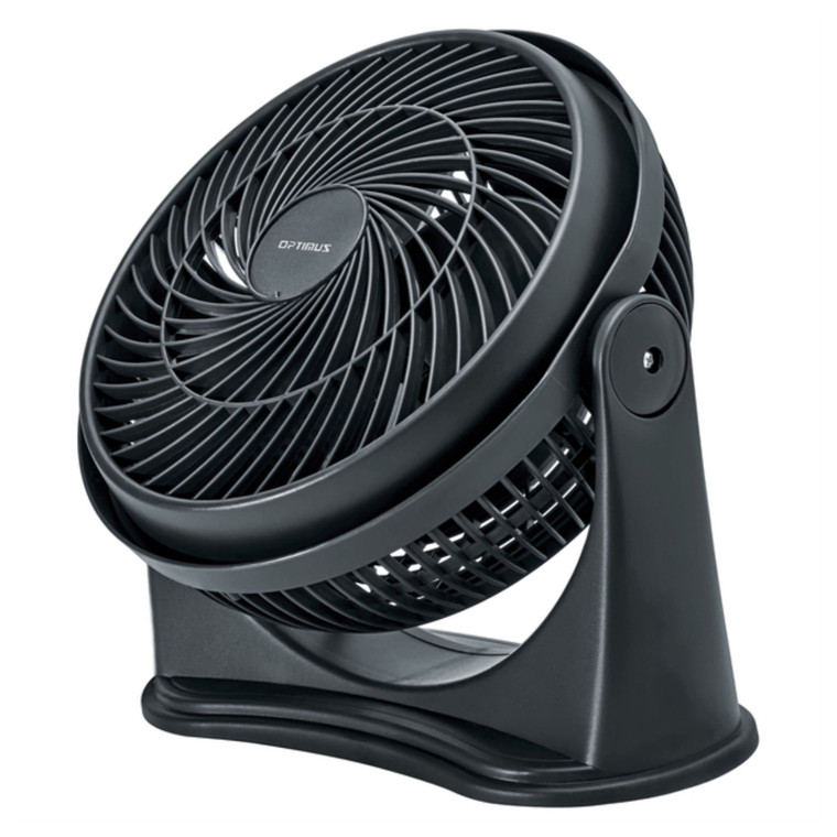 Optimus F-7080 8 Inch 15 Watt High-Performance Air Circulator Fan in Black D970-F-7080