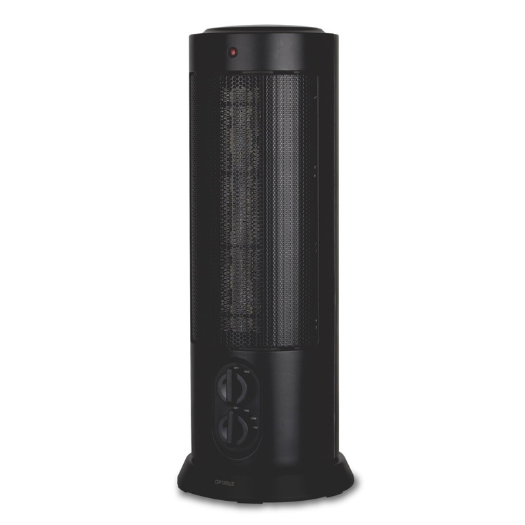 Optimus 18 in. Oscillating Tower Heater w/ Thermostat D970-H-7234