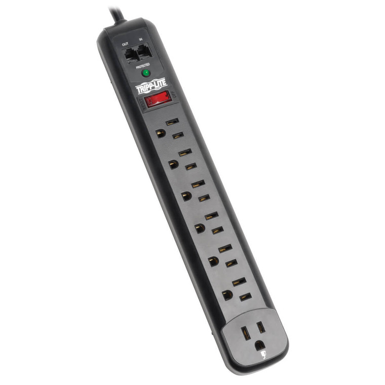 7 outlet surge strip with right angle C403-TDTPL-TLP76RBTEL