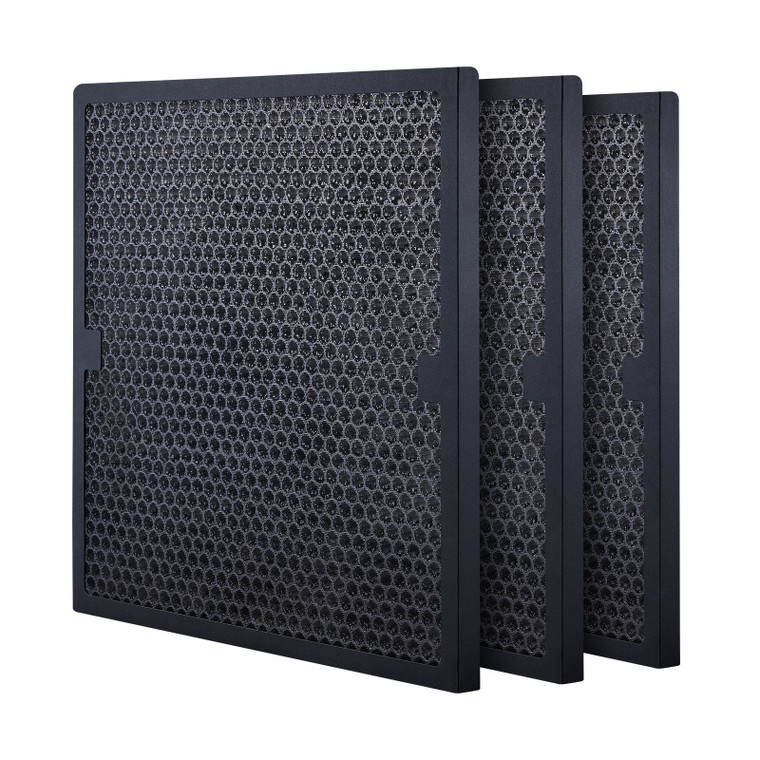 Active Carbon Filters, 3 Pack, 15.7'' x 15.7'' Air Filter Replacement, High-efficient Stage 2 Filte E415-HX340040020MM06QWV0
