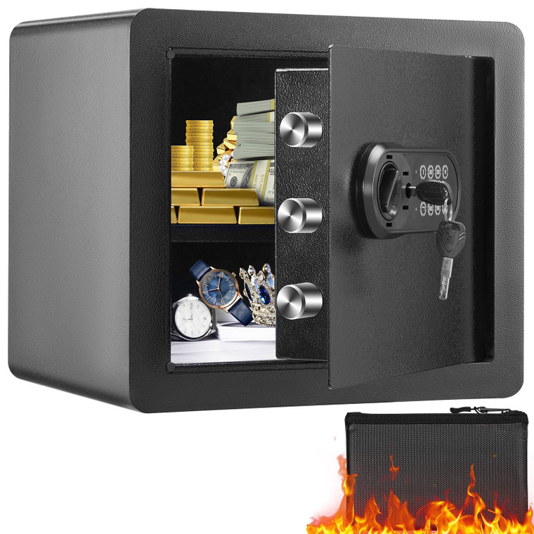  Safe, 1.2 Cubic Feet Home Safe, Steel Security Safe with Digital Keypad and 2 Keys, Cabinet Safe w E415-WSBXJHSWSLF12DSJDV0