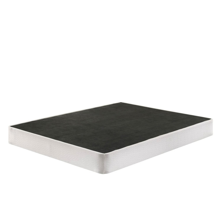 Queen size 8-inch Metal Frame Box-Spring Mattress Foundation with Cover Q280-QNBEMFN10958173