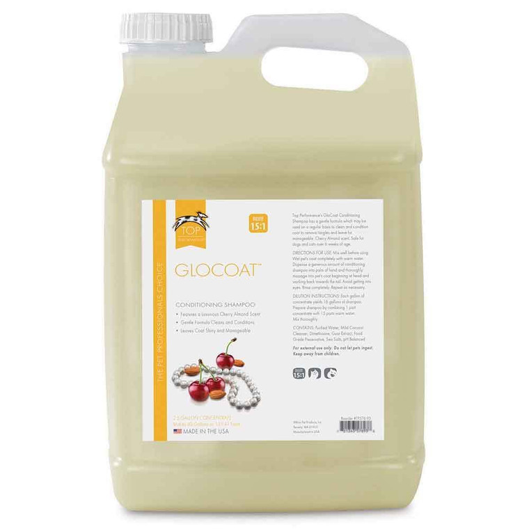 Top Performance GloCoat Dog Grooming Shampoo and Conditioner Spray 2.5 gal Shampoo N274-BP01TP576_93