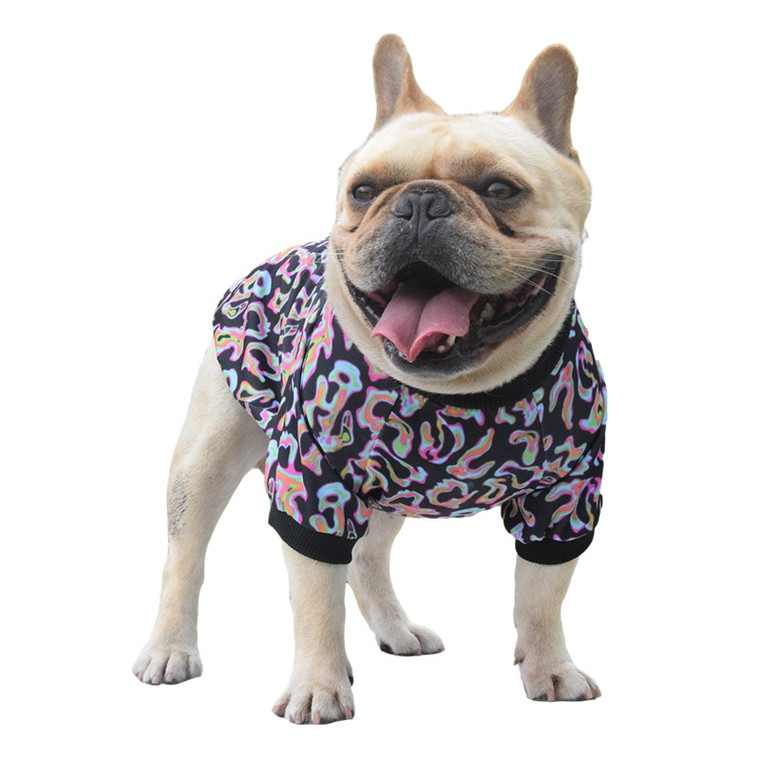 Color: Black, Pet size: L - Fluorescent Camouflage Dog Clothing Pet Clothing Q119-CJGD114765304DW