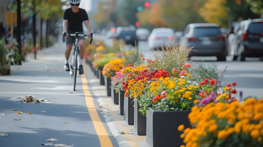 How to Use Fiberglass Planters for Traffic Calming and Pedestrian Zones