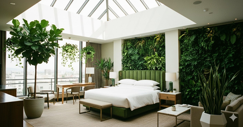 Decorating Hotel Rooms: Top 3 Benefits of Indoor Plants