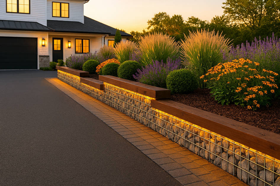 Transform Your Driveway with These Stylish Border Landscape Ideas