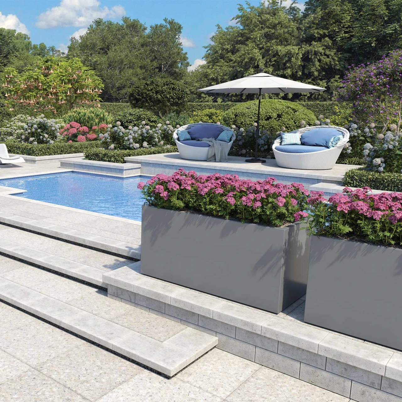Rectangular Planters and Planter Boxes | Fiberglass