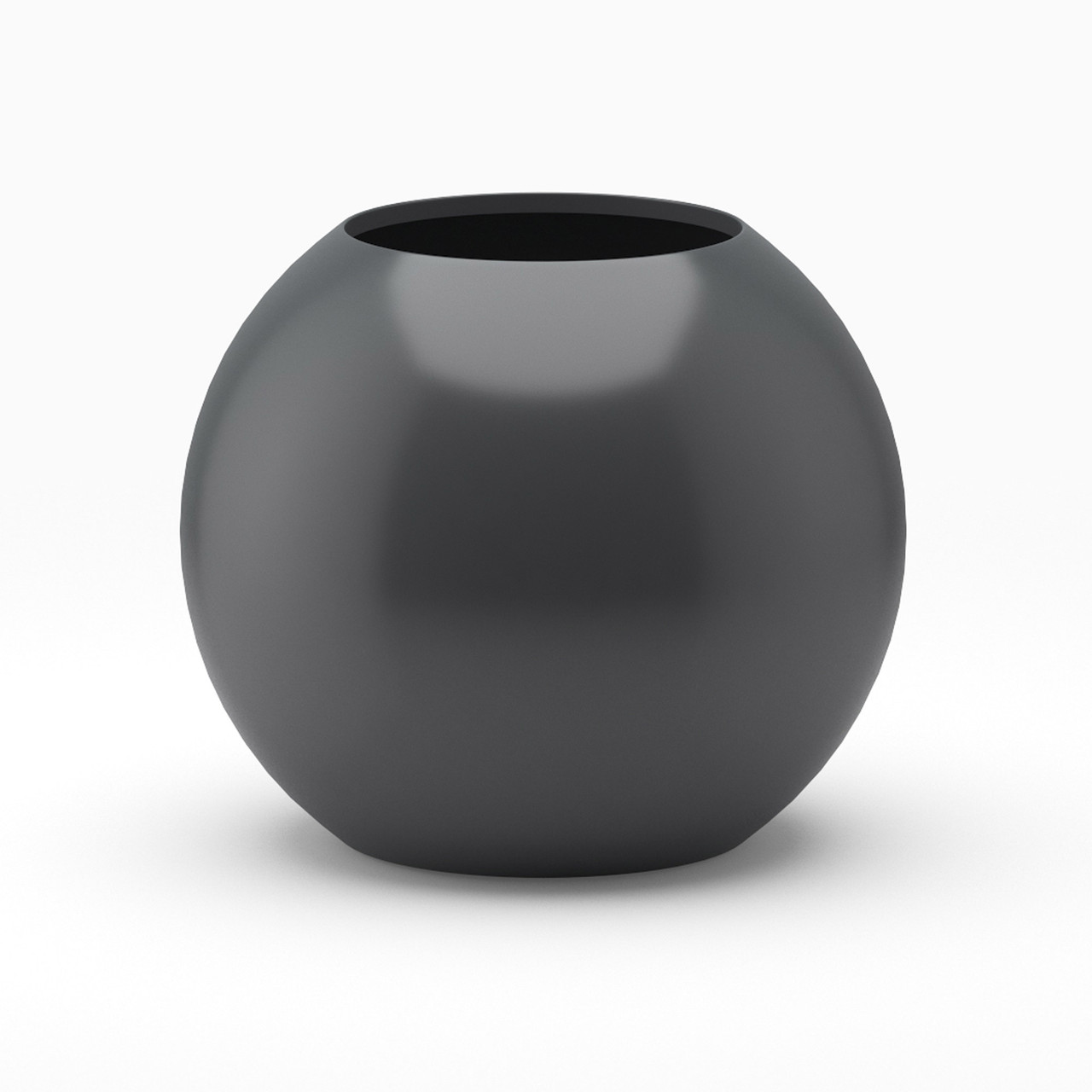 24" Sphere Planter - Round Modern Outdoor - Globe Fiberglass