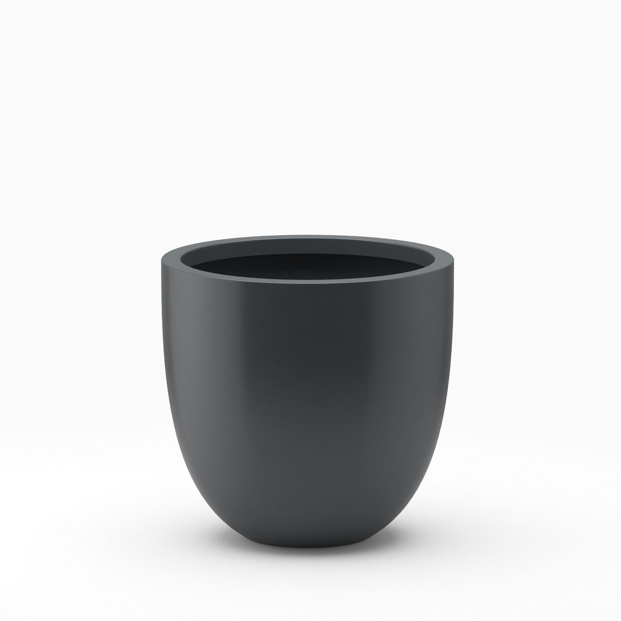 30" Round Tapered Planter Pot - Modern Outdoor - Alzira Fiberglass