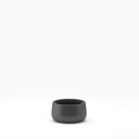 Gray Short Hayden Tabletop Planter Pot isolated on white background