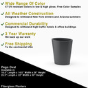 Pego Oval Tall Planter Pot Description