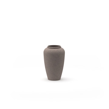 Set of three Granby Accent Planters in spherical shapes, assorted gray finishes